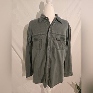 Work ń Sport Green Button-Up Shirt